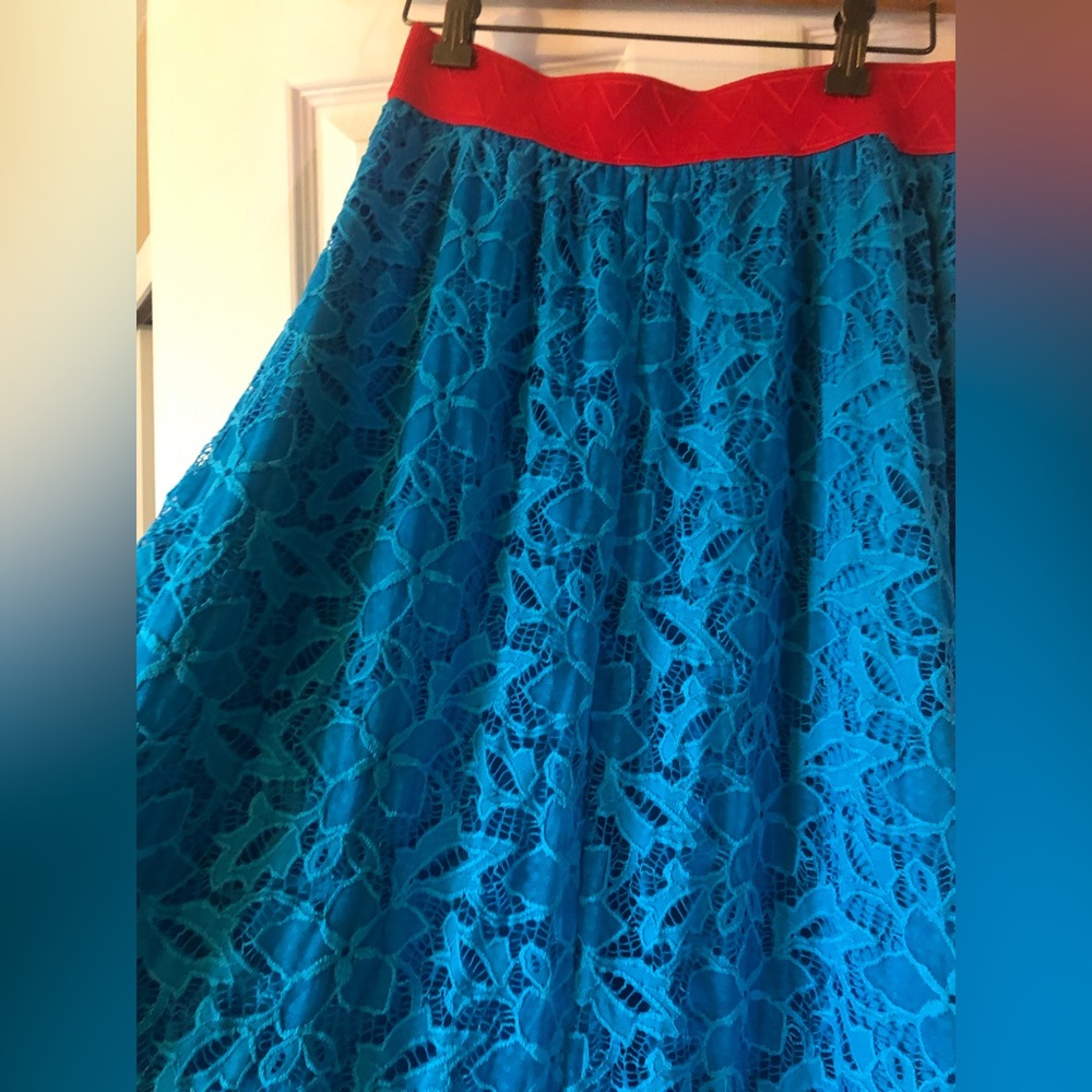 Ocean blue lace maxi